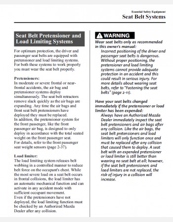 mazda mx-5 2015 owners manual